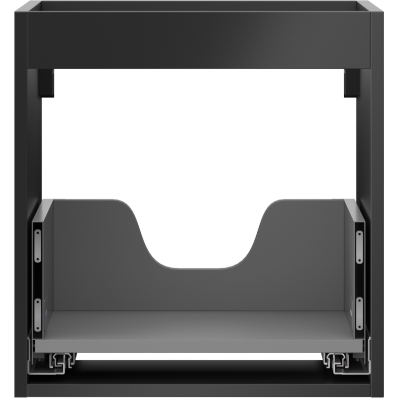 Mexen Box-A korpus skrinky pod umývadlo 45 cm, 1 zásuvka, čierny mat - 91AX0-0450-470-1-71