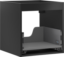Mexen Box-A korpus skrinky pod umývadlo 45 cm, 1 zásuvka, čierny mat - 91AX0-0450-470-1-71