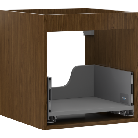 Mexen Box-A skrinka pod umývadlo 45 cm, 1 zásuvka, orech - 91AX0-0450-470-1-86