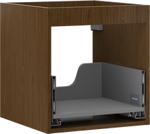 Mexen Box-A skrinka pod umývadlo 45 cm, 1 zásuvka, orech - 91AX0-0450-470-1-86