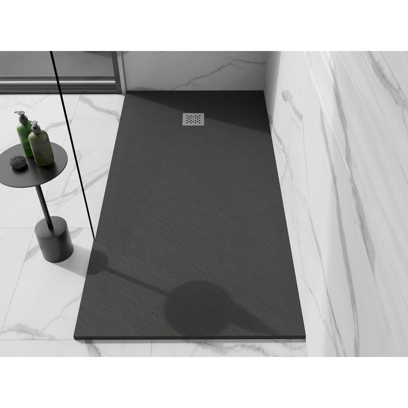Mexen Stone+ kompozitový sprchový kút obdĺžnikový 180 x 100 cm, antracit - 44711018