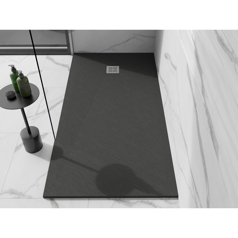 Mexen Stone+ obdĺžniková sprchová vanička 180 x 100 cm, antracit - 44711018