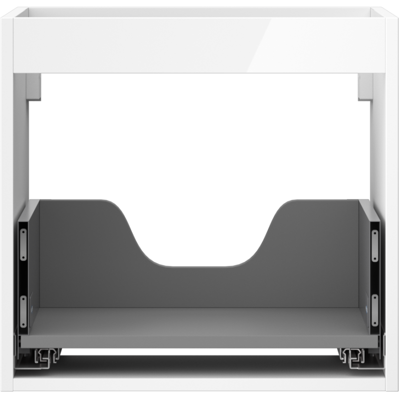 Mexen Box-A korpus skrinky pod umývadlo 50 cm, 1 zásuvka, biely lesk - 91AX0-0500-470-1-00