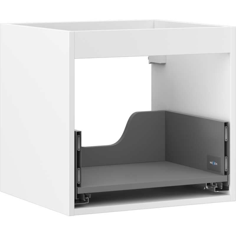 Mexen Box-A korpus skrinky pod umývadlo 50 cm, 1 zásuvka, biely mat - 91AX0-0500-470-1-01