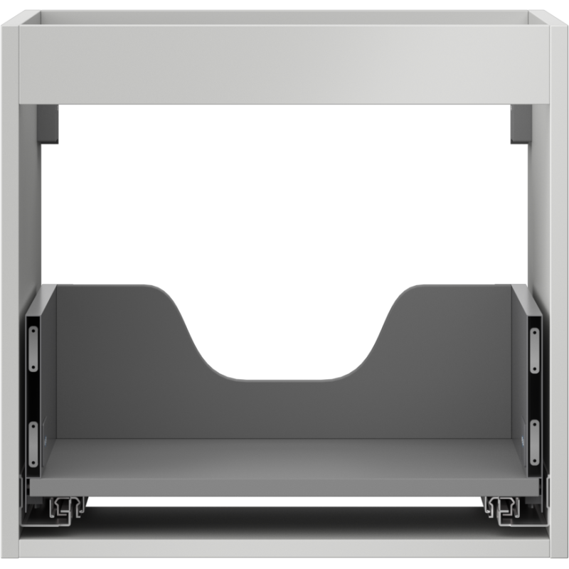 Mexen Box-A korpus skrinky pod umývadlo 50 cm, 1 zásuvka, sivý mat - 91AX0-0500-470-1-62