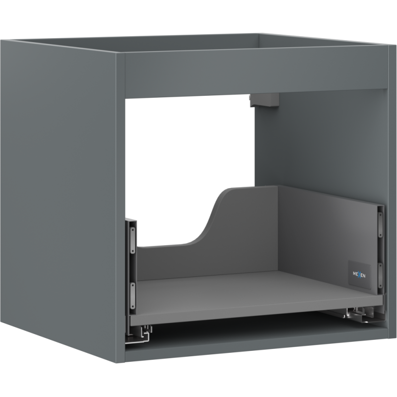 Mexen Box-A korpus skrinky pod umývadlo 50 cm, 1 zásuvka, grafit mat - 91AX0-0500-470-1-66