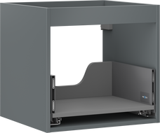 Mexen Box-A korpus skrinky pod umývadlo 50 cm, 1 zásuvka, grafit mat - 91AX0-0500-470-1-66
