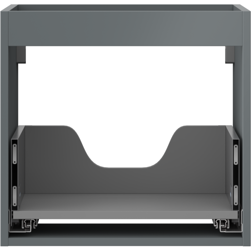 Mexen Box-A korpus skrinky pod umývadlo 50 cm, 1 zásuvka, grafit mat - 91AX0-0500-470-1-66