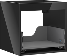 Mexen Box-A telo skrinky pod umývadlo 50 cm, 1 zásuvka, čierny lesk - 91AX0-0500-470-1-70