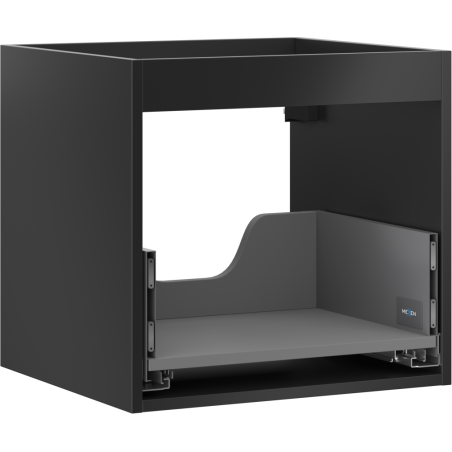 Mexen Box-A korpus skrinky pod umývadlo 50 cm, 1 zásuvka, čierny mat - 91AX0-0500-470-1-71