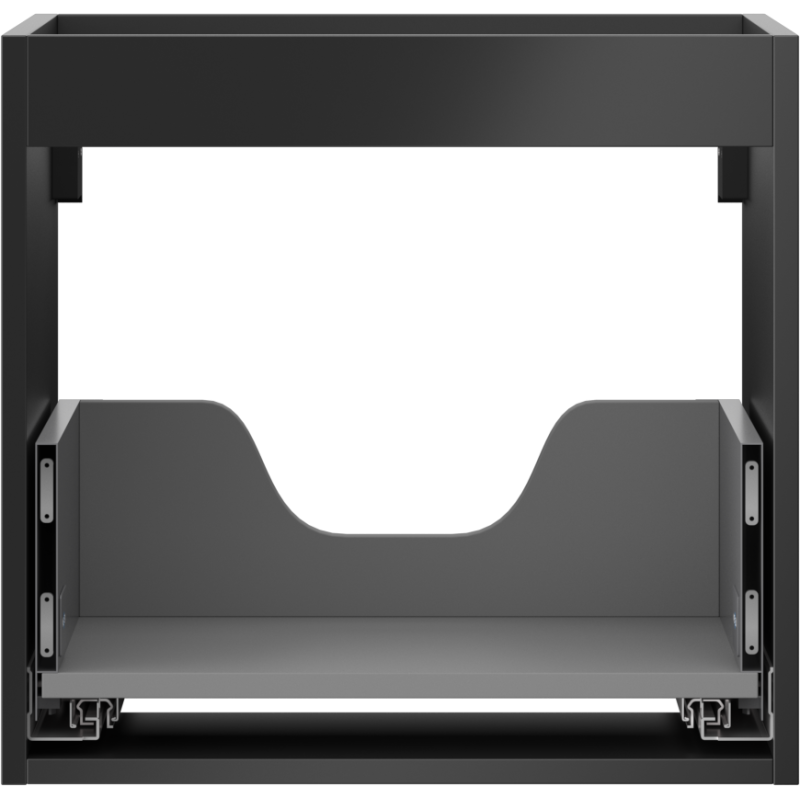 Mexen Box-A korpus skrinky pod umývadlo 50 cm, 1 zásuvka, čierny mat - 91AX0-0500-470-1-71