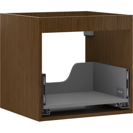 Mexen Box-A baza skrinky pod umývadlo 50 cm, 1 zásuvka, orech - 91AX0-0500-470-1-86