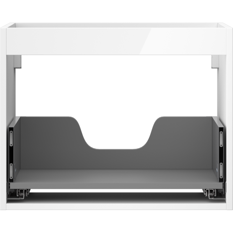 Mexen Box-A skrinka pod umývadlo 60 cm, 1 zásuvka, biely lesk - 91AX0-0600-470-1-00