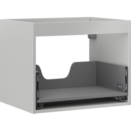 Mexen Box-A korpus skrinky pod umývadlo 60 cm, 1 zásuvka, sivý mat - 91AX0-0600-470-1-62