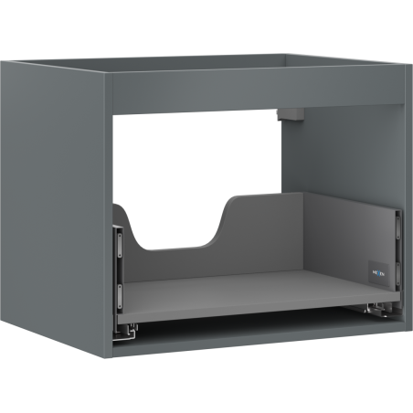 Mexen Box-A skrinka pod umývadlo 60 cm, 1 zásuvka, grafit mat - 91AX0-0600-470-1-66