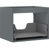 Mexen Box-A skrinka pod umývadlo 60 cm, 1 zásuvka, grafit mat - 91AX0-0600-470-1-66