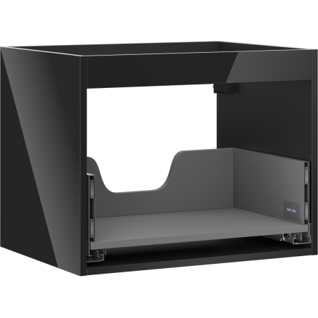 Mexen Box-A korpus skrinky pod umývadlovú dosku 60 cm, 1 zásuvka, čierny lesk - 91AX0-0600-470-1-70