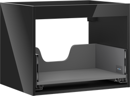 Mexen Box-A korpus skrinky pod umývadlo 60 cm, 1 zásuvka, čierny lesk - 91AX0-0600-470-1-70