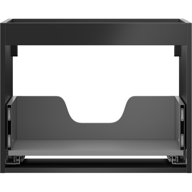 Mexen Box-A korpus skrinky pod umývadlo 60 cm, 1 zásuvka, čierny mat - 91AX0-0600-470-1-71