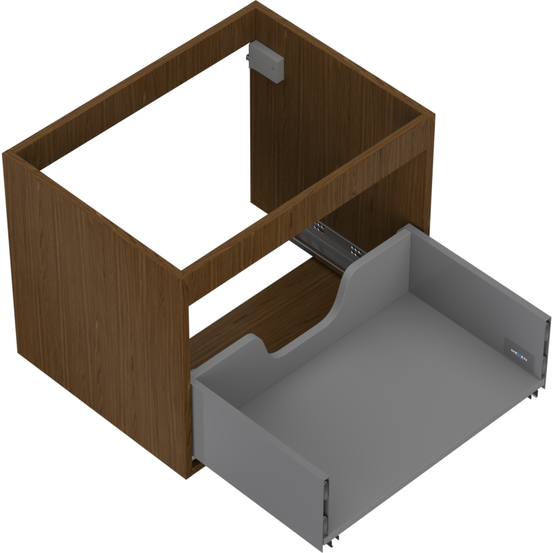 Mexen Box-A skrinka pod umývadlo 60 cm, 1 zásuvka, orech - 91AX0-0600-470-1-86