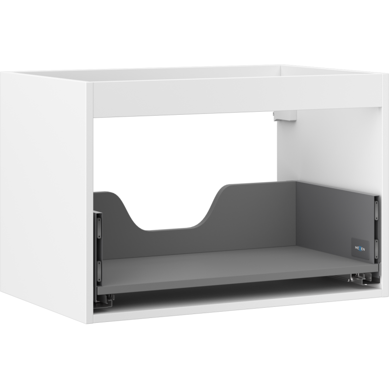 Mexen Box-A skrinka pod umývadlo 70 cm, 1 zásuvka, biely mat - 91AX0-0700-470-1-01