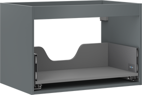Mexen Box-A korpus skrinky pod umývadlo 70 cm, 1 zásuvka, grafit matný - 91AX0-0700-470-1-66