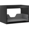 Mexen Box-A korpus skrinky pod umývadlo 70 cm, 1 zásuvka, čierny matný - 91AX0-0700-470-1-71