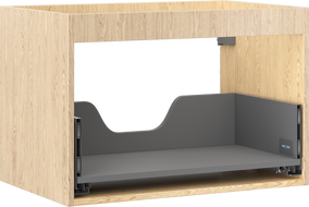Mexen Box-A korpus skrinky pod umývadlo 70 cm, 1 zásuvka, dub - 91AX0-0700-470-1-81