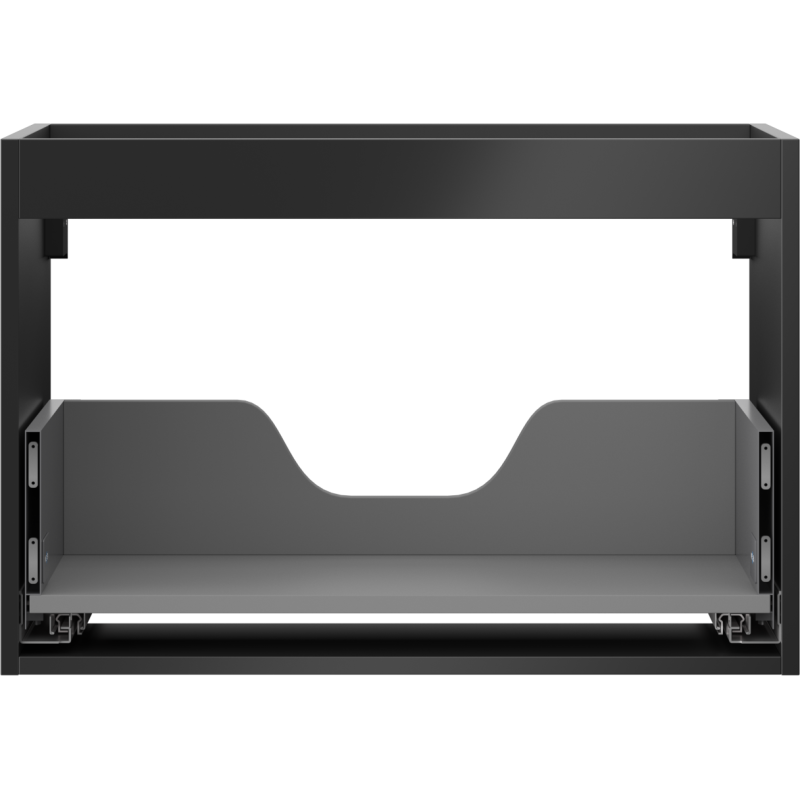 Mexen Box-A skrinka pod umývadlo 70 cm, 1 zásuvka, čierna matná - 91AX0-0700-470-1-71