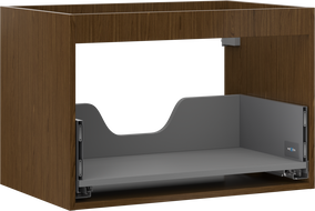 Mexen Box-A korpus skrinky pod umývadlo 70 cm, 1 zásuvka, orech - 91AX0-0700-470-1-86