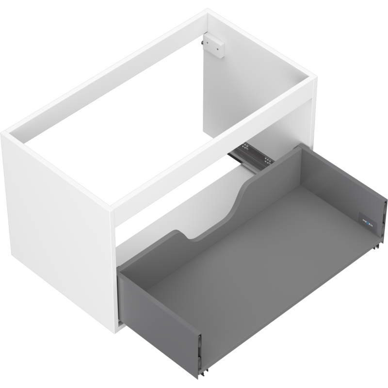 Mexen Box-A skrinka pod umývadlo 80 cm, 1 zásuvka, biely mat - 91AX0-0800-470-1-01