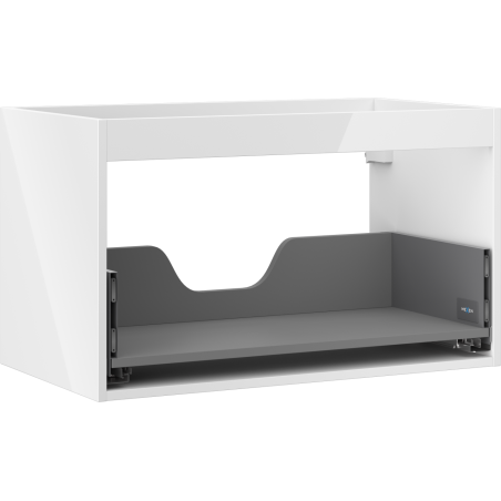 Mexen Box-A korpus skrinky pod umývadlo 80 cm, 1 zásuvka, biely lesk - 91AX0-0800-470-1-00