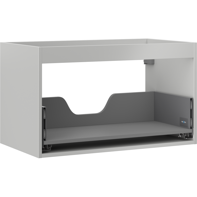 Mexen Box-A korpus skrinky pod umývadlo 80 cm, 1 zásuvka, sivý mat - 91AX0-0800-470-1-62