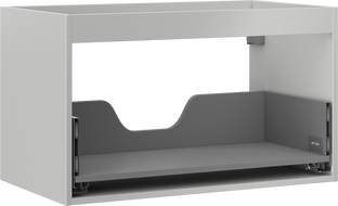 Mexen Box-A korpus skrinky pod umývadlo 80 cm, 1 zásuvka, sivý mat - 91AX0-0800-470-1-62