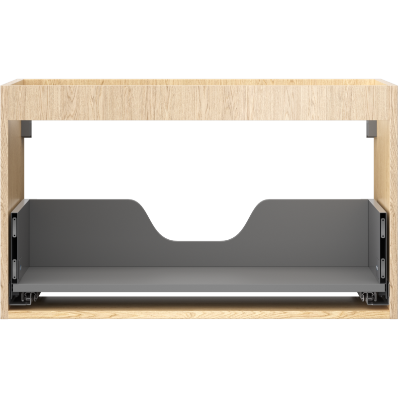 Mexen Box-A korpus skrinky pod umývadlo 80 cm, 1 zásuvka, dub - 91AX0-0800-470-1-81