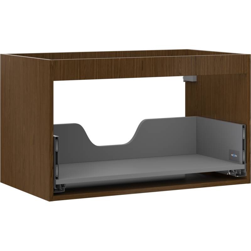 Mexen Box-A korpus skrinky pod umývadlo 80 cm, 1 zásuvka, orech - 91AX0-0800-470-1-86