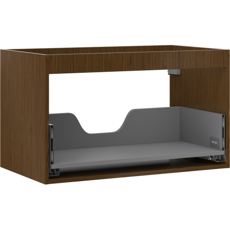 Mexen Box-A korpus skrinky pod umývadlo 80 cm, 1 zásuvka, orech - 91AX0-0800-470-1-86