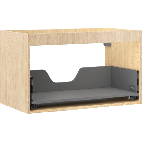 Mexen Box-A korpus skrinky pod umývadlo 80 cm, 1 zásuvka, dub - 91AX0-0800-470-1-81