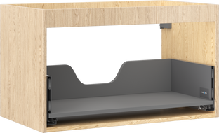 Mexen Box-A korpus skrinky pod umývadlo 80 cm, 1 zásuvka, dub - 91AX0-0800-470-1-81