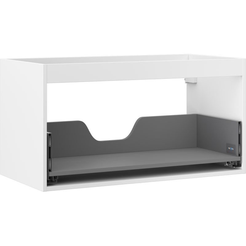 Mexen Box-A korpus skrinky pod umývadlo 90 cm, 1 zásuvka, biely matný - 91AX0-0900-470-1-01