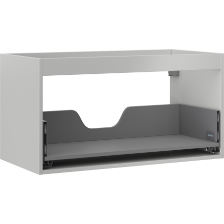Mexen Box-A korpus skrinky pod umývadlo 90 cm, 1 zásuvka, sivý mat - 91AX0-0900-470-1-62