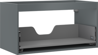 Mexen Box-A korpus skrinky pod umývadlo 90 cm, 1 zásuvka, grafit mat - 91AX0-0900-470-1-66