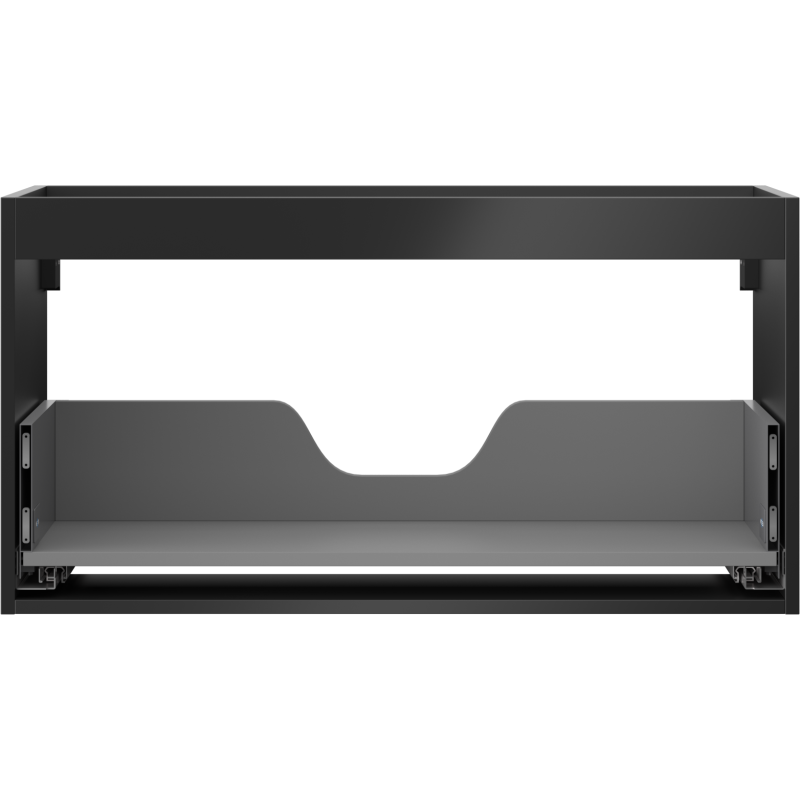 Mexen Box-A korpus skrinky pod umývadlo 90 cm, 1 zásuvka, čierny mat - 91AX0-0900-470-1-71