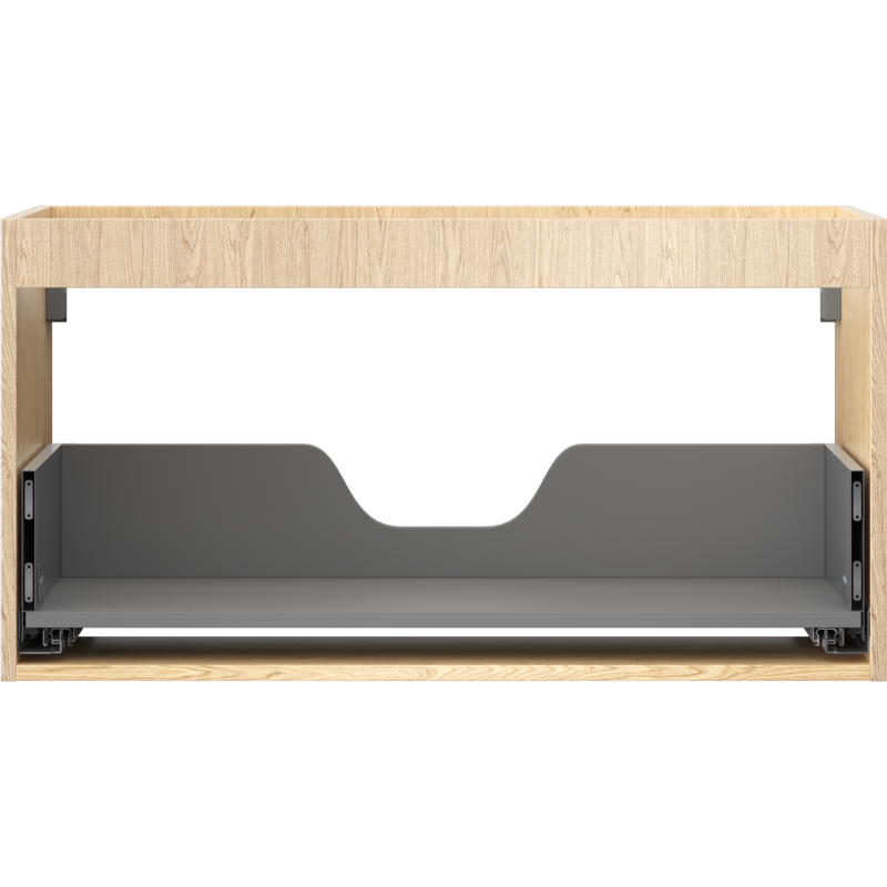 Mexen Box-A korpus skrinky pod umývadlo 90 cm, 1 zásuvka, dub - 91AX0-0900-470-1-81