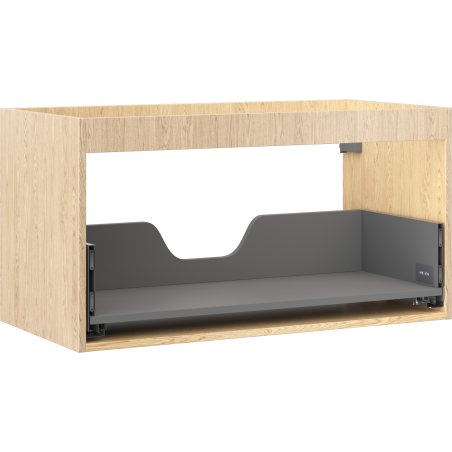 Mexen Box-A korpus skrinky pod umývadlo 90 cm, 1 zásuvka, dub - 91AX0-0900-470-1-81