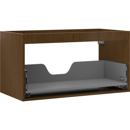 Mexen Box-A korpus skrinky pod umývadlo 90 cm, 1 zásuvka, orech - 91AX0-0900-470-1-86