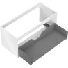 Mexen Box-A korpus skrinky pod umývadlo 100 cm, 1 zásuvka, biely lesk - 91AX0-1000-470-1-00