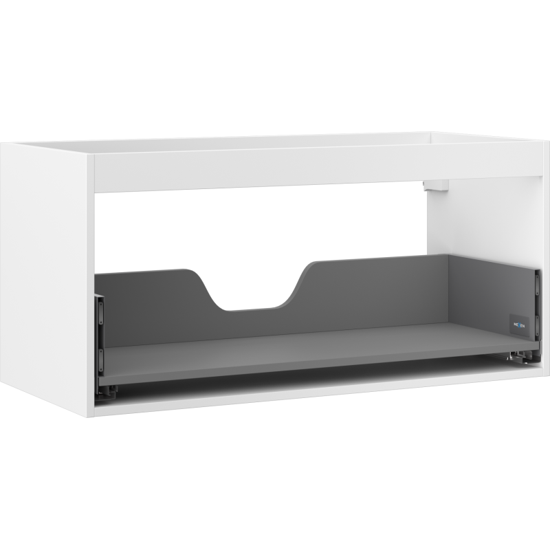 Mexen Box-A korpus skrinky pod umývadlo 100 cm, 1 zásuvka, biely mat - 91AX0-1000-470-1-01