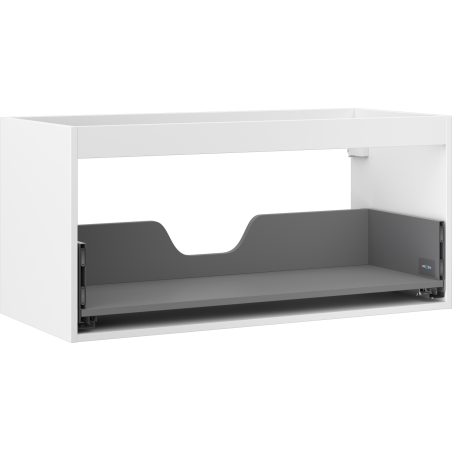 Mexen Box-A korpus skrinky pod umývadlo 100 cm, 1 zásuvka, biely mat - 91AX0-1000-470-1-01