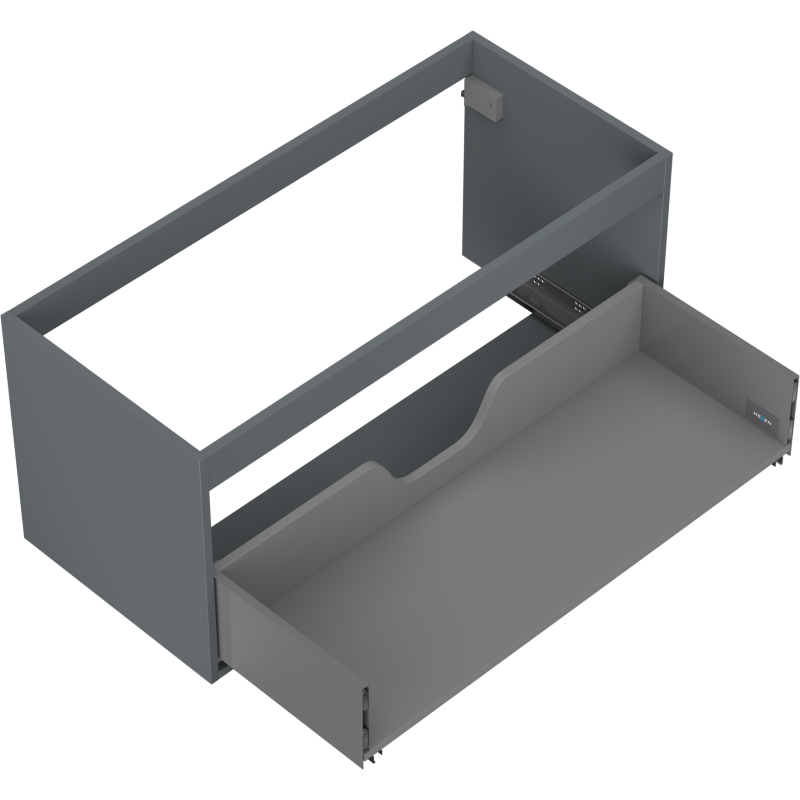 Mexen Box-A korpus skrinky pod umývadlo 100 cm, 1 zásuvka, grafit mat - 91AX0-1000-470-1-66
